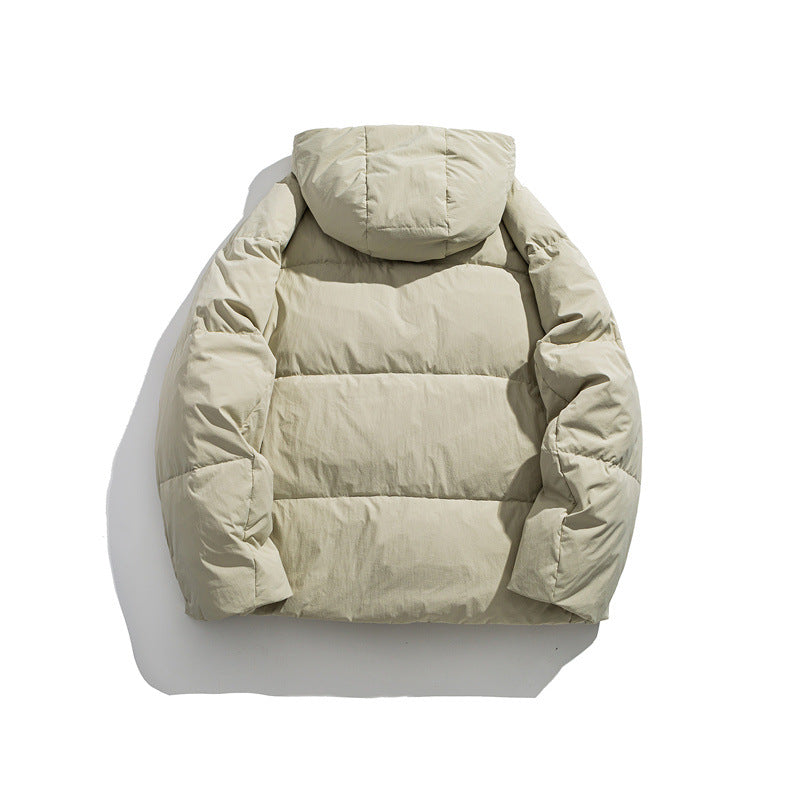 Men's lightly padded hooded jacket with windproof microfiber shell and adjustable drawstring Mune Fashion