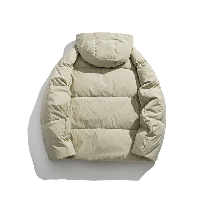 Men's lightly padded hooded jacket with windproof microfiber shell and adjustable drawstring Mune Fashion