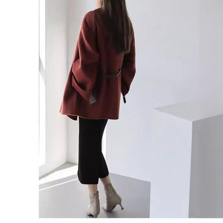 Women's fashionable and elegant coat with belt Mune Fashion