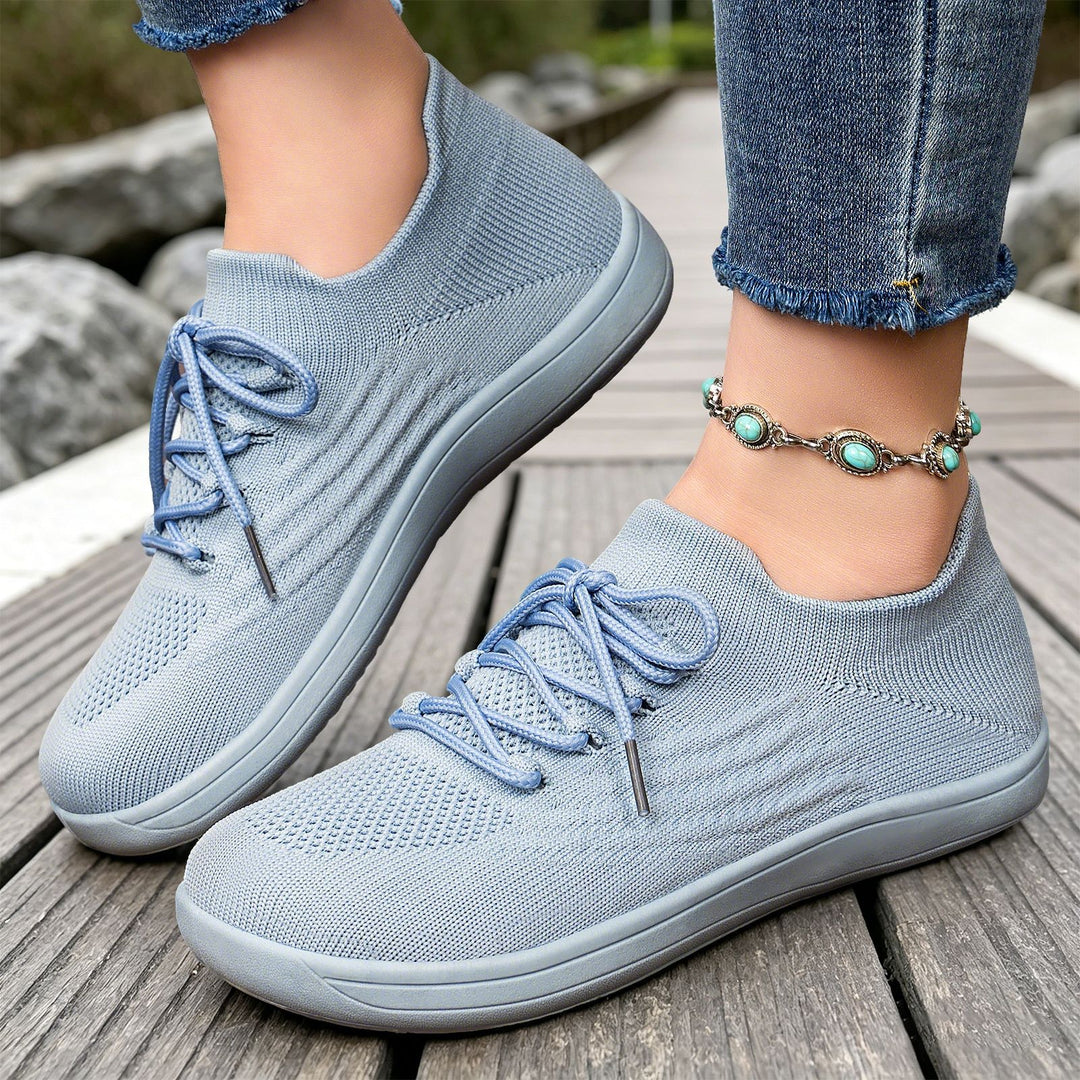Women's ultra-light everyday knit trainers with sock-like entry and orthopedic memory midsole Mune Fashion