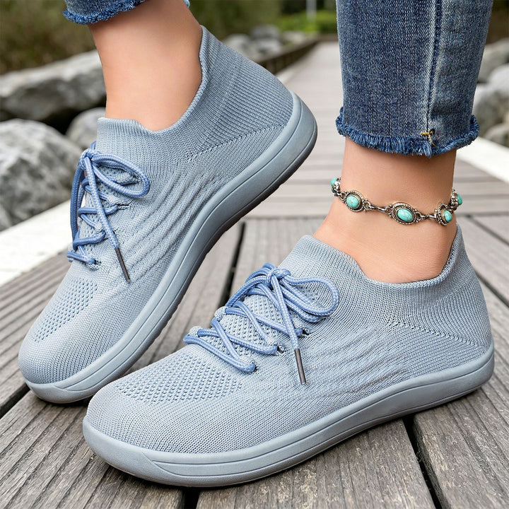 Women's ultra-light everyday knit trainers with sock-like entry and orthopedic memory midsole Mune Fashion