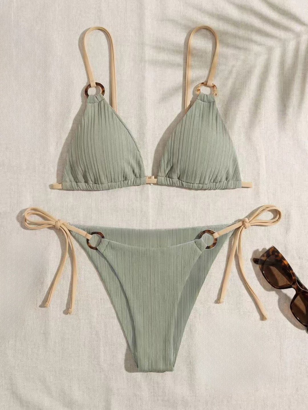Ladies triangle bikini with adjustable strap Mune Fashion