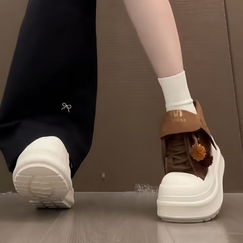 Women's Sporty Platform Sneakers with Playful Charms Mune Fashion