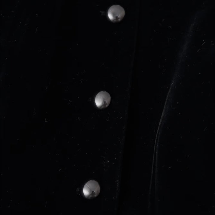 Women nan tailored velvet jacket with stand-up collar cut-out and asymmetrical peplum Mune Fashion