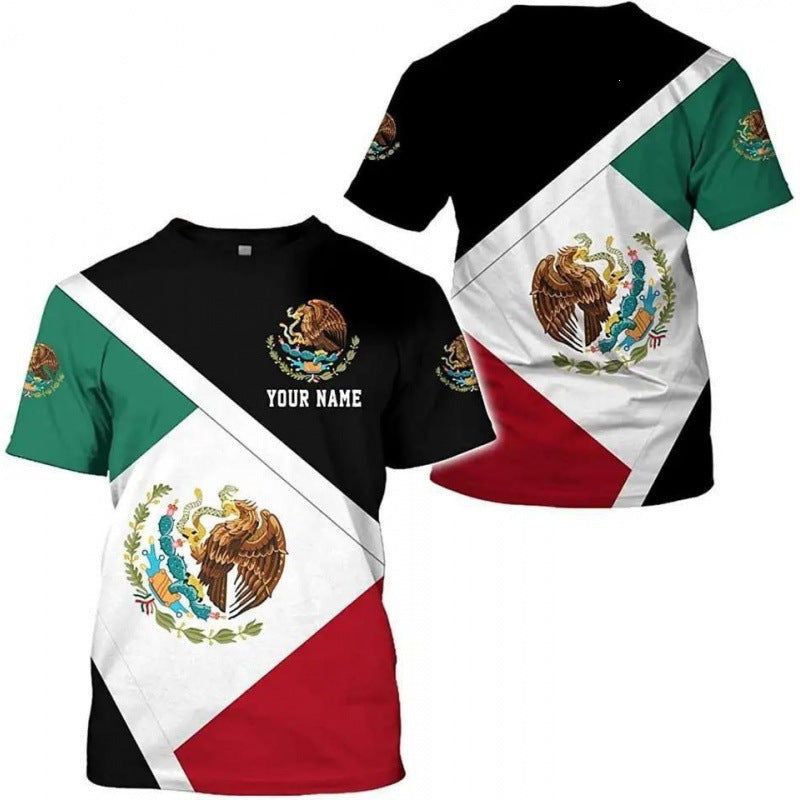 Unisex nan customizable fan jersey with back print, breathable functional fabric and Mexico crest Mune Fashion