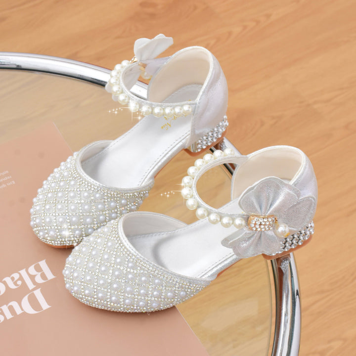 Girls' ballerinas with pearl and rhinestone embellishments Mune Fashion