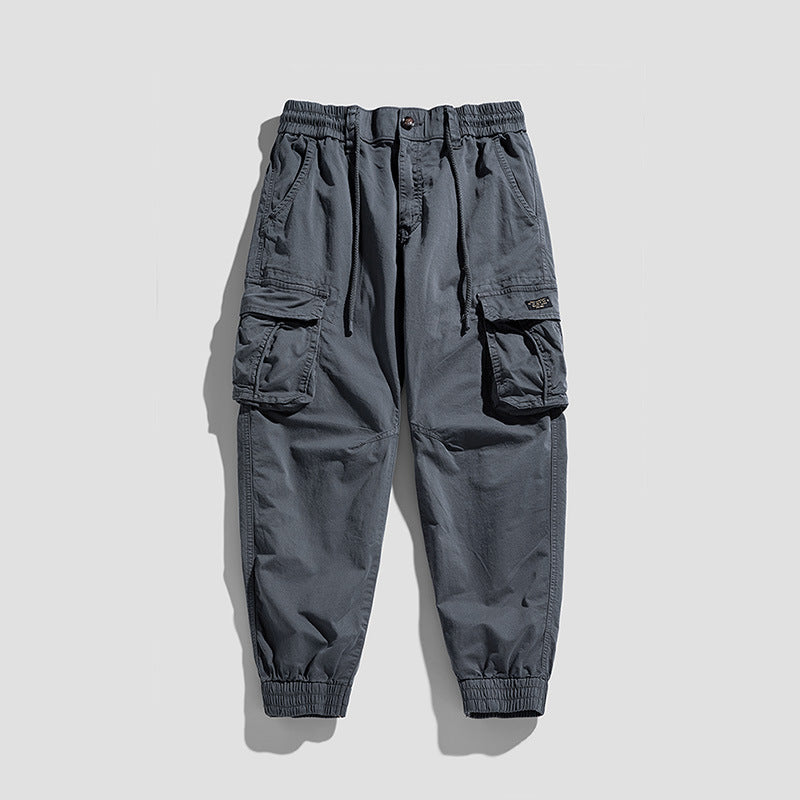 Herren Cargo-Joggerhose im Utility-Look mit elastischem Bund, Multifach‑Taschen und gerippten Knöcheln Mune Fashion