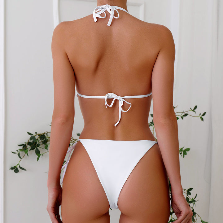 Women's triangle bikini with ruffles and adjustable straps Mune Fashion