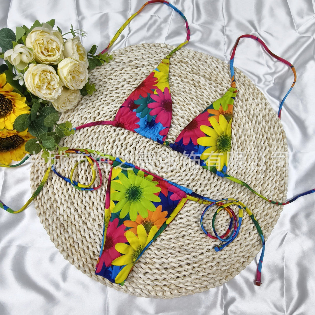 Women's Triangle Bikini with Playful Polka Dot Design Mune Fashion
