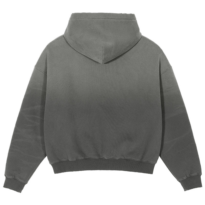 Men's Oversize Hoodie with Washed Used Effect and Destroyed Details Mune Fashion