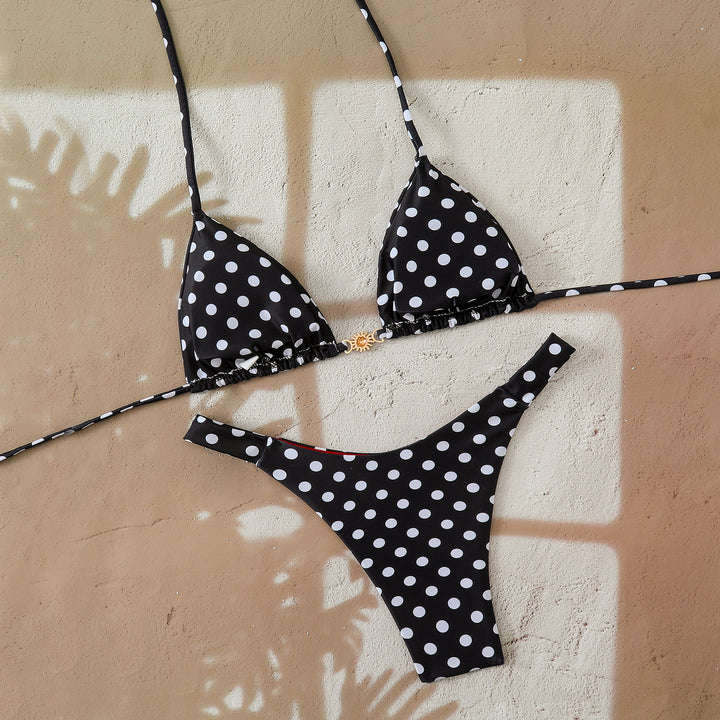 Ladies Designer Bikini with Leopard Print and Elaborate Details Mune Fashion