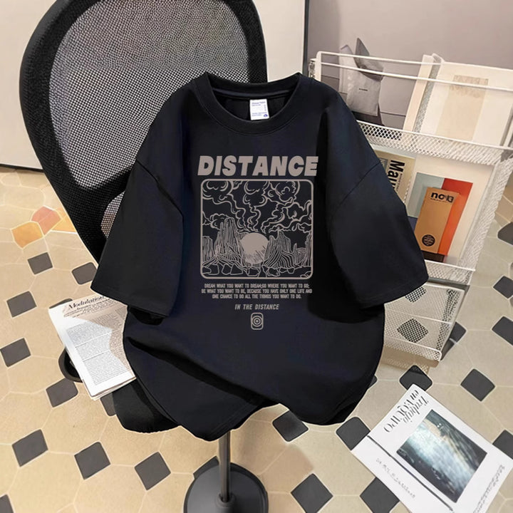 Women's Oversized T-Shirt with Creative Graphic Print Mune Fashion