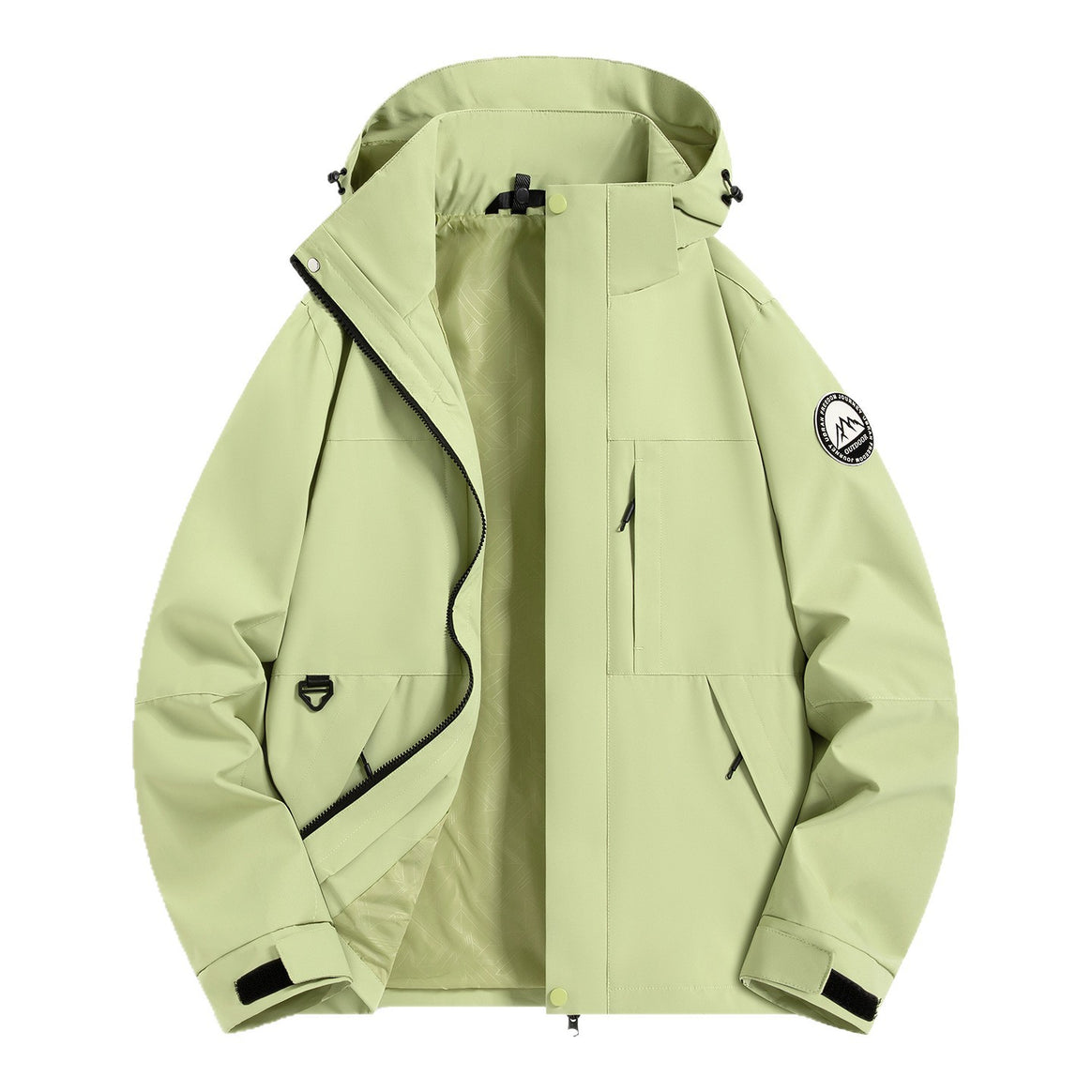 Women's Waterproof Technical Hooded Jacket with Welded Seams and Adjustable Cuffs Mune Fashion