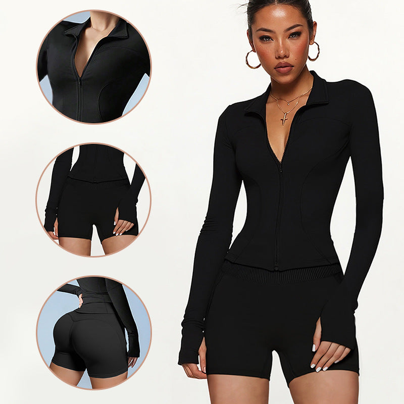 Women's sporty set with high collar and long sleeves Mune Fashion