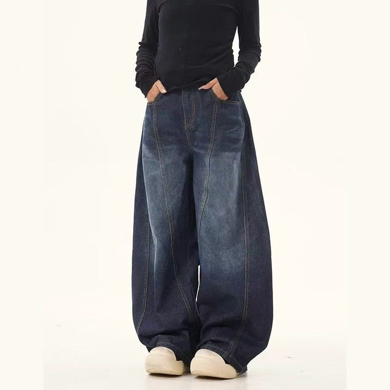 Women Loose-Fit Denim Pants Mune Fashion