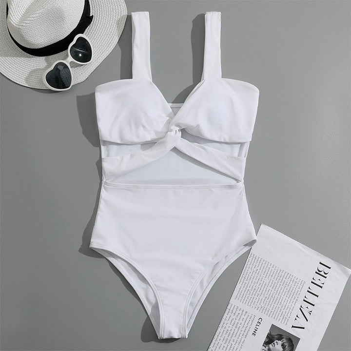 Women's one-piece swimsuit with elegant ruffle details Mune Fashion
