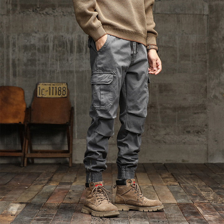 Herren Cargo-Jogginghose im urbanen Utility‑Stil mit elastischem Tunnelzugbund und verstärkten Kniepartien Mune Fashion