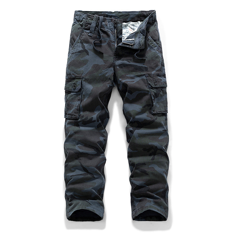 Herren Cargohose im Military‑Look mit Mehrfachtaschen, Kordelzugbund und verstärkten Kniepartien Mune Fashion