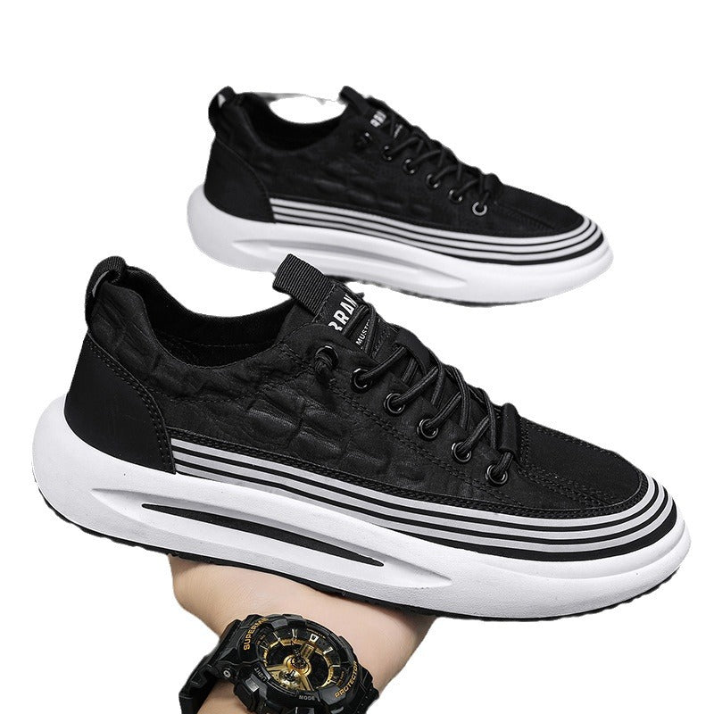 Men's Urban Chunky Sneaker with Striped Midsole and Padded Heel Cap Mune Fashion