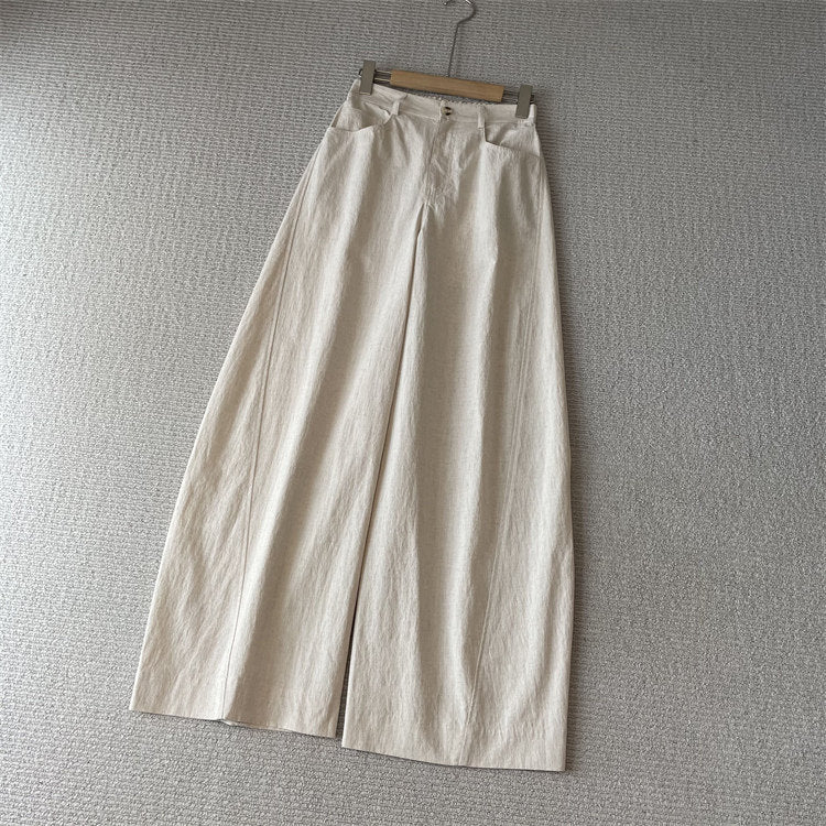 Women's Wide Linen Pants Mune Fashion 1789268742