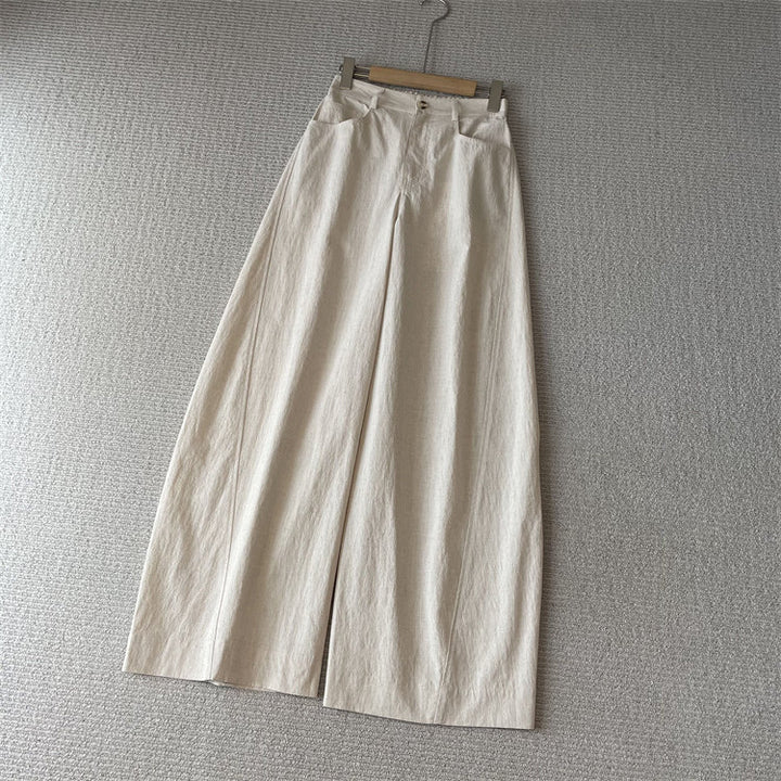 Women's Wide Linen Pants Mune Fashion 1789268742