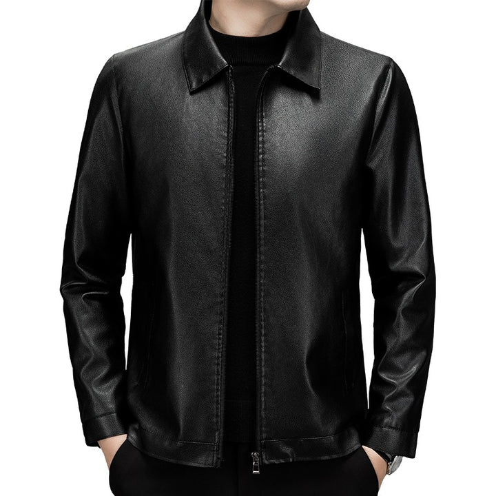 Men's Fashion Leather Jacket Mune Fashion