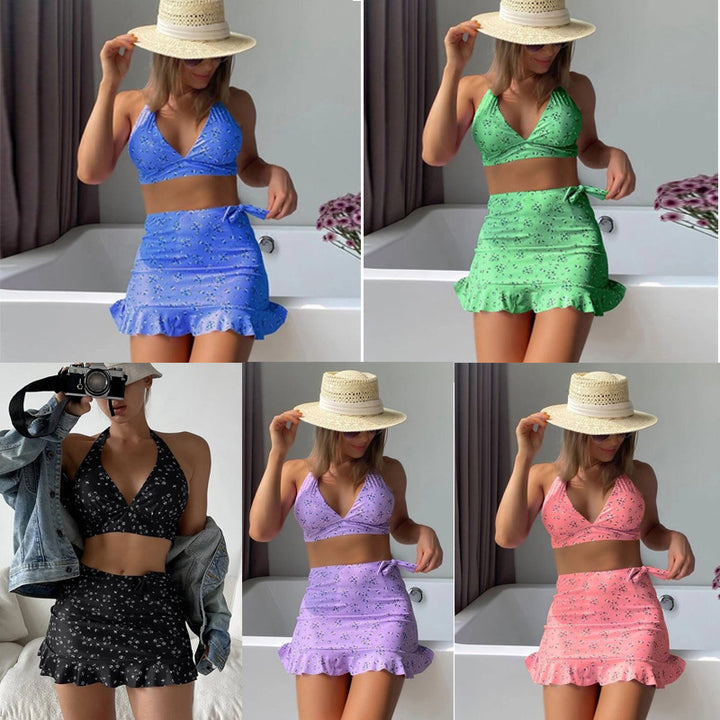 Women's bikini set with playful skirt design Mune Fashion
