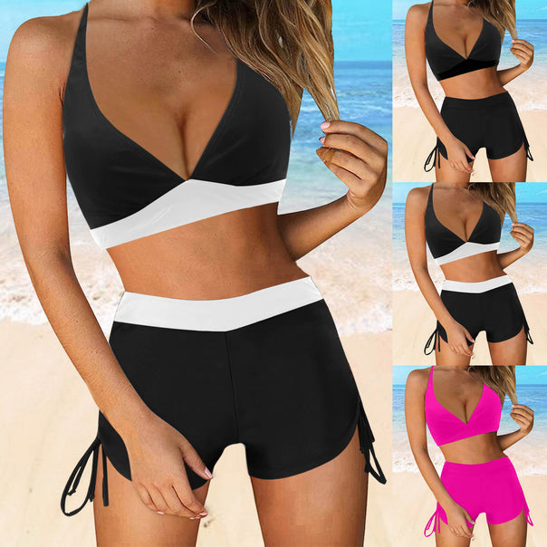 Ladies Stylish Bikini Set with Fashionable High Waist and Side Ties Mune Fashion