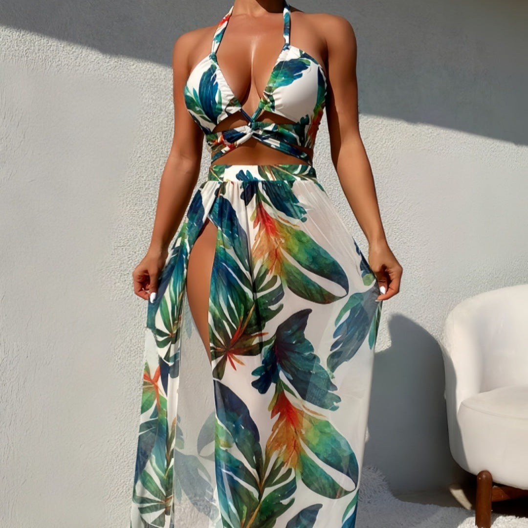 Ladies Bikini Set with elegant Maxi Skirt Mune Fashion