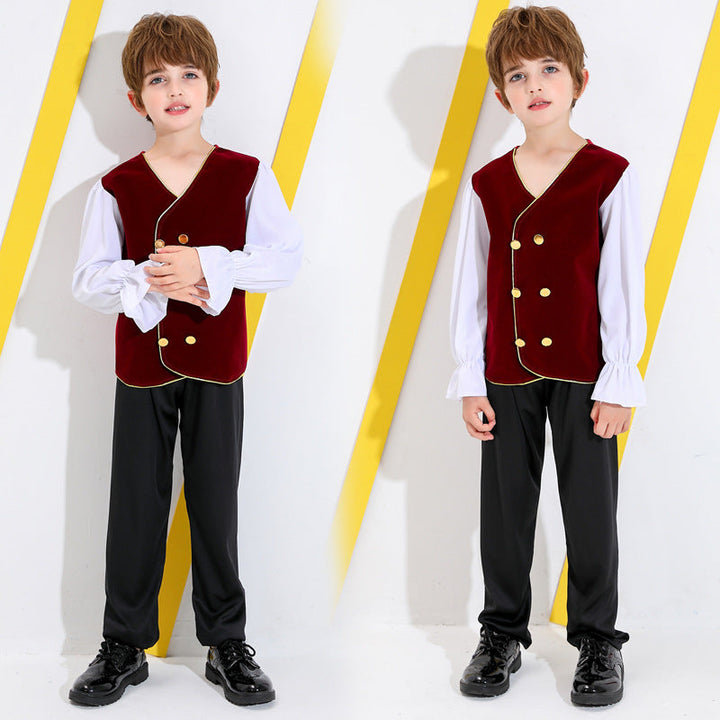 Boys' fairytale costume with detail-loving shirt and pants Mune Fashion