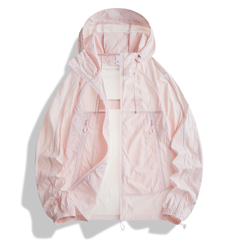 Men's Ultralight Hooded Wind Jacket with Pack Function, Mesh Lining & Zipper Pockets Mune Fashion