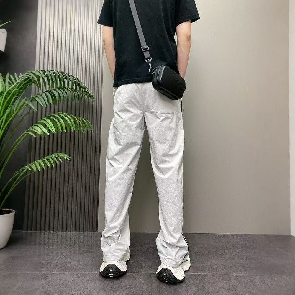 Men's sporty leisure pants with zipper and side pockets Mune Fashion