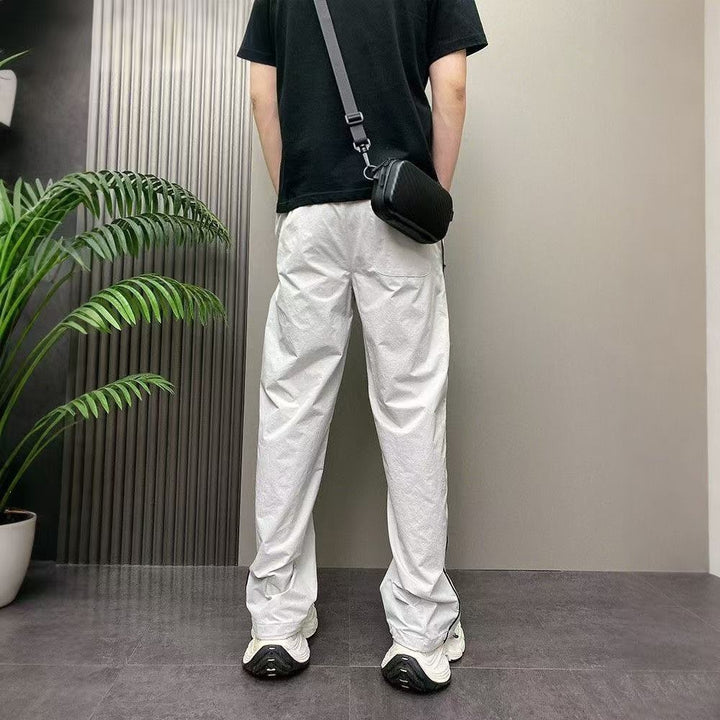 Men's sporty leisure pants with zipper and side pockets Mune Fashion