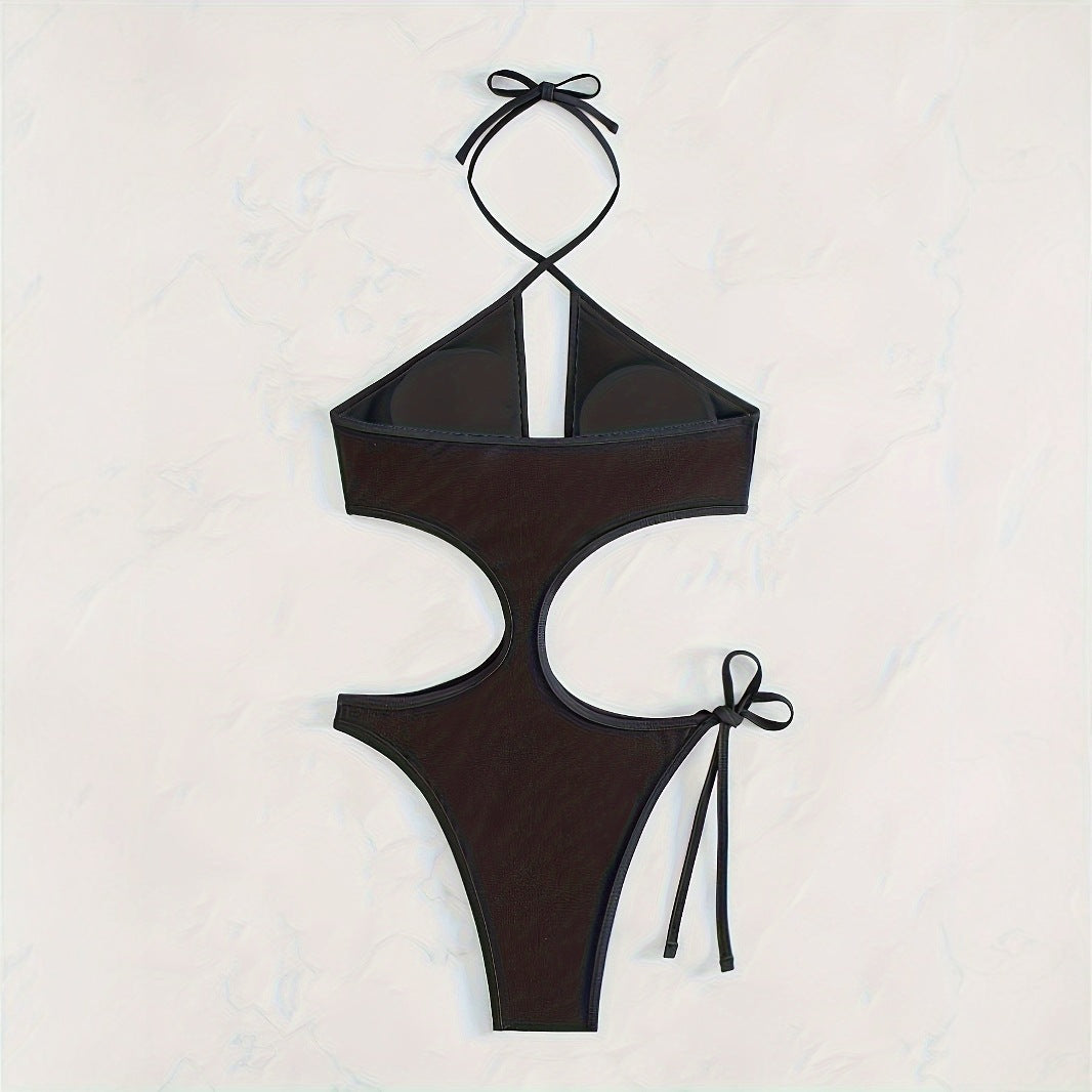 Ladies One-Piece Swimsuit with Trendy Cut-Out Design Mune Fashion