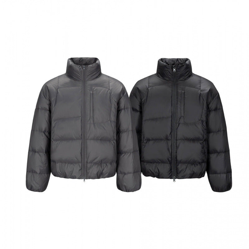 Men's short-cut compact packable puffer jacket with stand-up collar and hidden chest pocket Mune Fashion