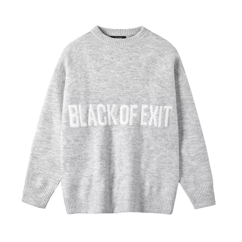 Women's Casual Oversized Sweater with Creative Print Mune Fashion