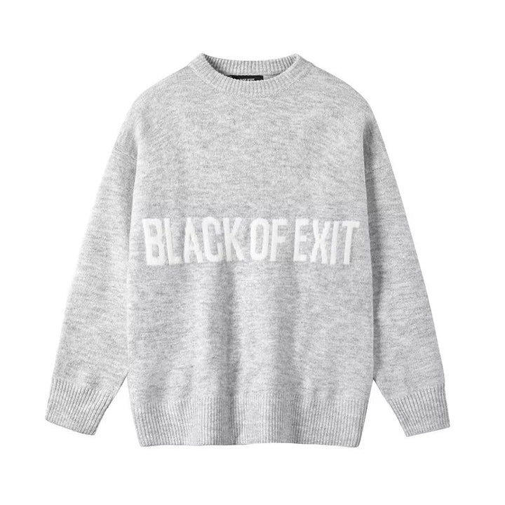 Women's Casual Oversized Sweater with Creative Print Mune Fashion