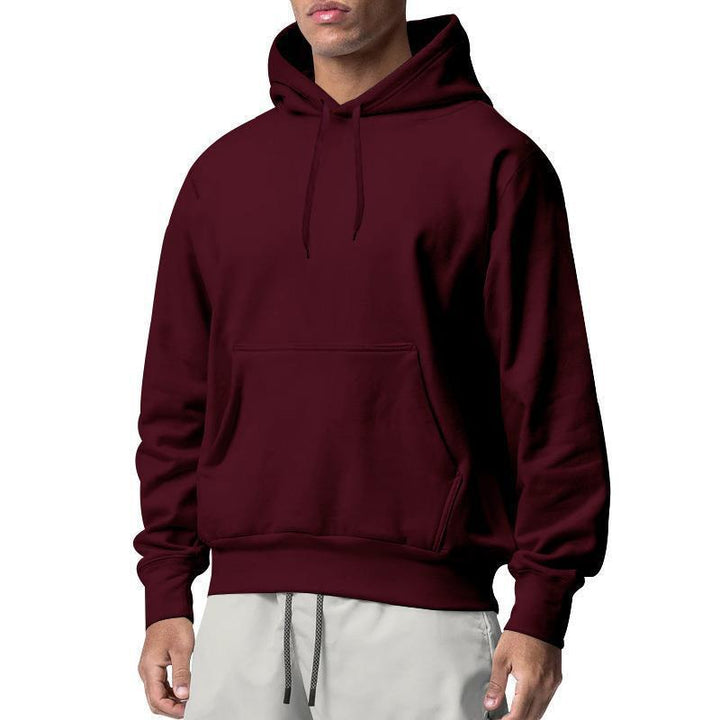 Men's nan Premium Hoodie with kangaroo pocket, brushed fleece interior, reinforced neck seam, and ribbed hem Mune Fashion