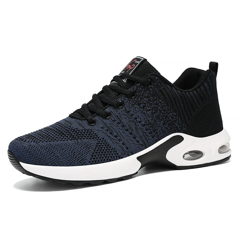 Men's breathable lightweight knitted sneakers with air cushion and non-slip outsole Mune Fashion