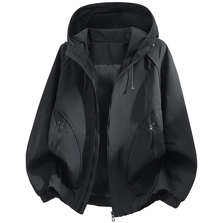 Men's technical hooded softshell jacket with adjustable hood and utility pockets Mune Fashion