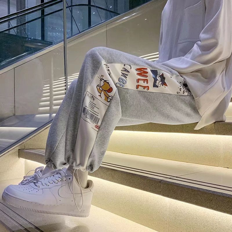 Women's Stylish Jogging Pants with Creative Graphic Print Mune Fashion