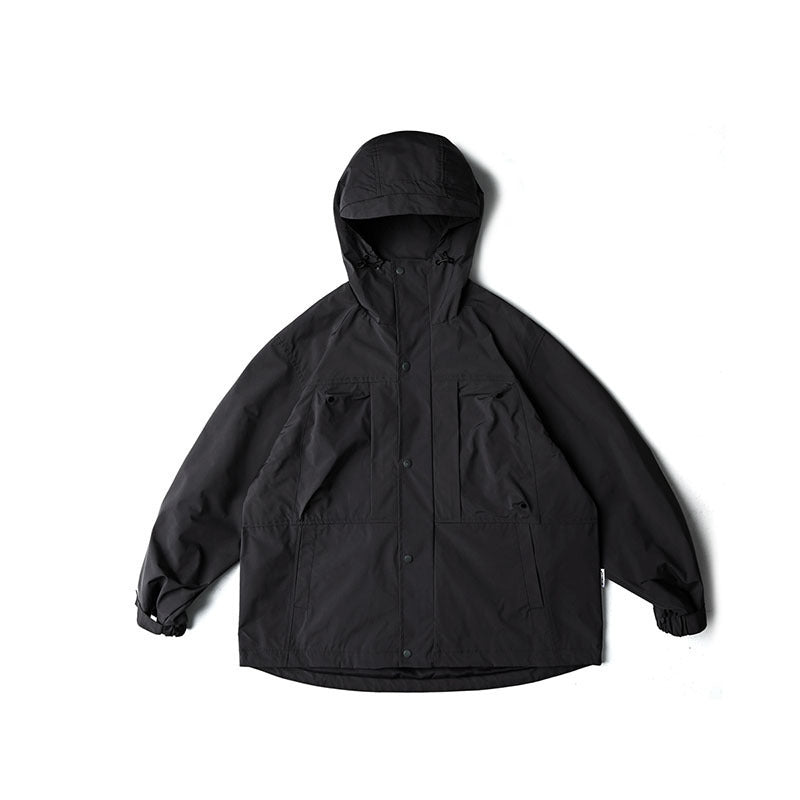 Unisex Water-Repellent Oversize Parka Jacket with Hood and Multifunctional Pockets Mune Fashion