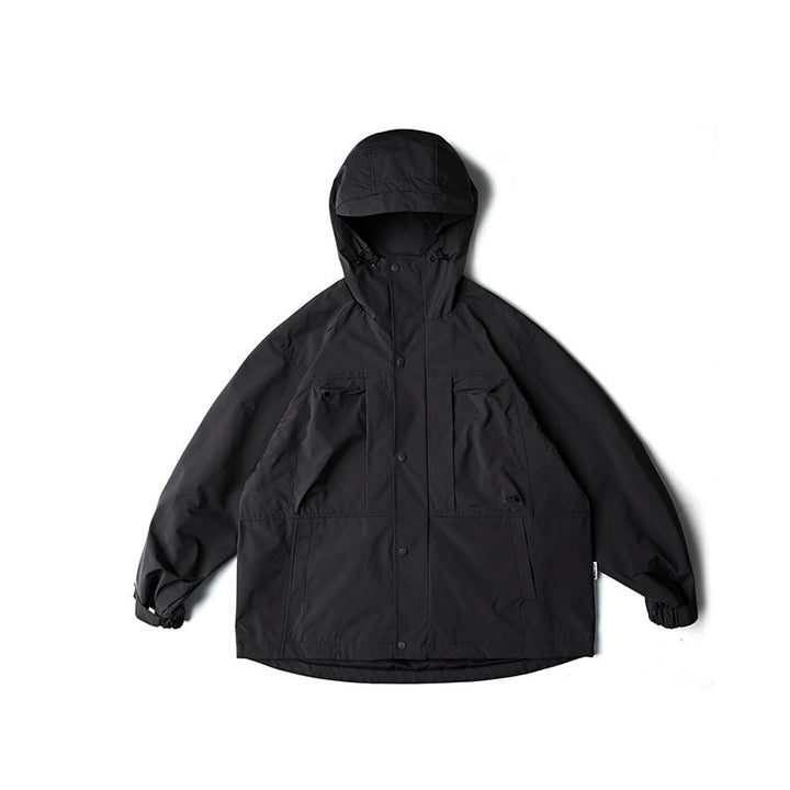 Unisex Water-Repellent Oversize Parka Jacket with Hood and Multifunctional Pockets Mune Fashion