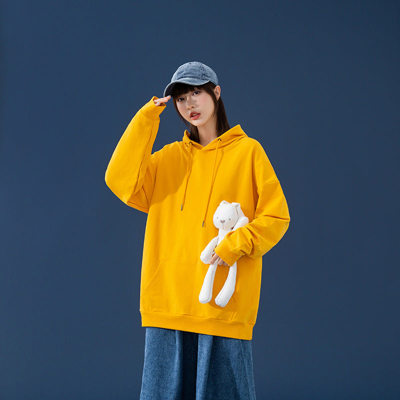 Women's Oversized Hoodie with Kangaroo Pocket, Dropped Shoulders and Adjustable Drawstring Mune Fashion
