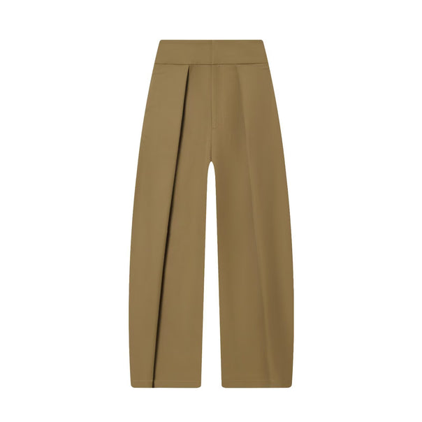 Women's high-waisted culotte pants with prominent front crease Mune Fashion