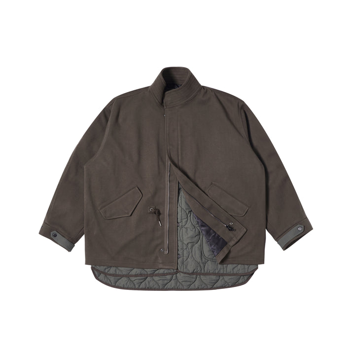 Men's padded transitional jacket with quilted lining and stand-up collar Mune Fashion