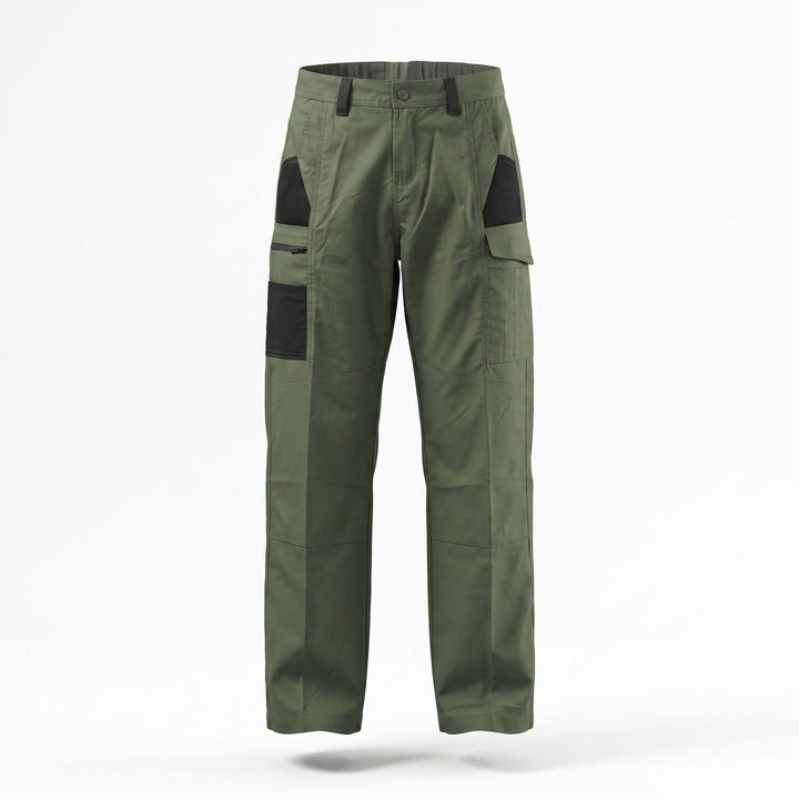Men's Technical Cargo Work Pants with Reinforced Knee Patches and Multi-Pockets Mune Fashion