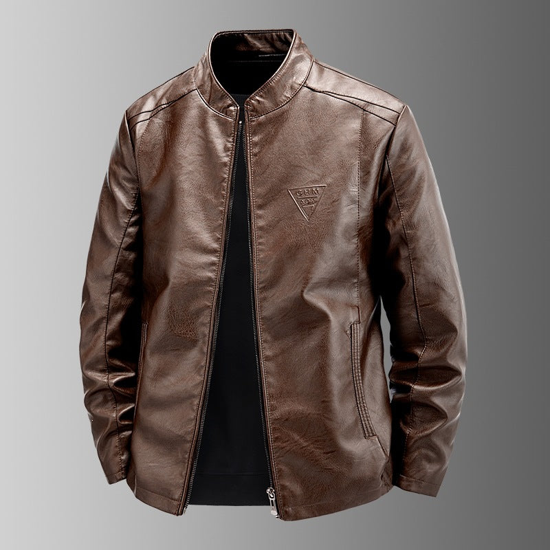 Men's High-Quality Faux Leather Jacket Mune Fashion