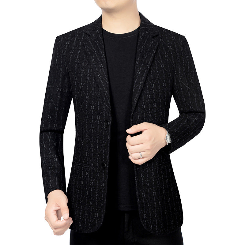 Men's Modern Single-Breasted City Blazer with Patch Pockets and Light Half Lining Mune Fashion
