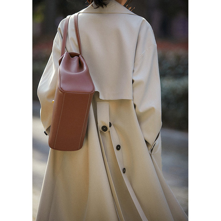 Women's Elegantly Cut Trench Coat Mune Fashion